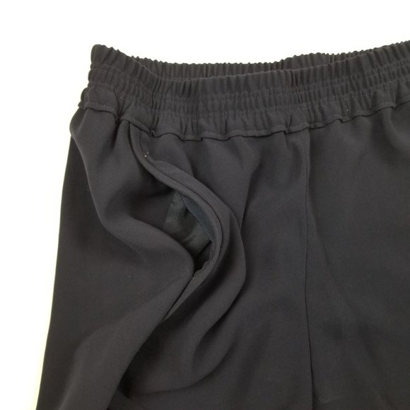 J.Crew Navy Blue Comfort Elastic Waist Paper Bag Shorts w\ Front Pockets sz 4 - Picture 3 of 8